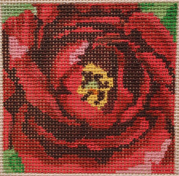 Jean Smith 137A-3 Ruby Peony Coaster Cheap