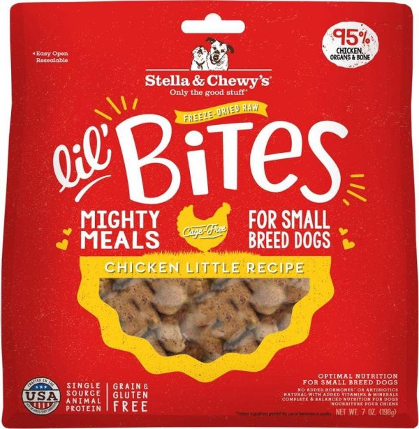 Stella & Chewy s Lil  Bites Chicken Little Recipe Freeze Dried Raw Small Breed Dog Food Online Sale